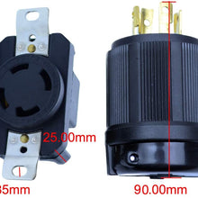FLYPIG 4 Pin RV Generator Adapter 30A Male to Female Power AC Plug & Socket L14-30 30 AMP 120V 220V Male Female Receptacle Generator Rv Male Female Plug Receptacle RV campers converter