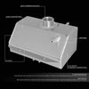 Replacement for 15-18 Ford Mustang Cooling System Aluminum Radiator Coolant Expansion Overflow Tank Reservoir