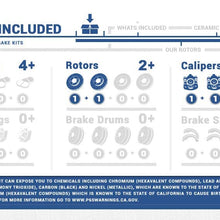 Callahan CCK11692 FRONT OE [2] Calipers + [2] Drilled/Slotted Rotors + Quiet Low Dust [4] Ceramic Pads Kit