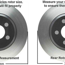 Detroit Axle - 8-LUG FRONT & REAR 330mm Brake Kit Rotors & Ceramic Brake Kit Pads w/Hardware fits 2001-2010 Silverado/Sierra 2500HD - [2007 2008 2009 2010 Silverado/Sierra 3500HD Single Rear Wheel]