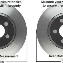 Detroit Axle - 8-LUG FRONT & REAR 330mm Drilled Brake Rotors Ceramic Pads w/Hardware for 2001-2010 Silverado/Sierra 2500HD - [2007-2010 Silverado/Sierra 3500HD Single Rear Wheel]