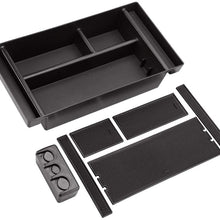 Techouter Center Console Organizer Tray for 2019 Chevy Silverado 1500,GMC Sierra 1500 Full Center Console Models Only-GM Vehicles Accessories 84106530 Armrest Box Secondary Storage