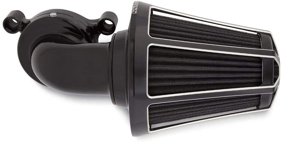 Arlen Ness 90 Degree Monster Sucker Air Cleaner Beveled Cover Black 81-013