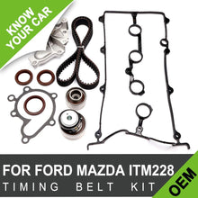 Engine Timing Part Belt Set Timing Belt Kits, SCITOO fit for Ford for Mazda 626 MX-6 Protege Replacement Timing Tools with Water Pump Valve Cover Gasket Kit