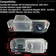 HD Color CCD Waterproof Vehicle Car Rear View Backup Camera, 170 Degree Viewing Angle Reversing Camera for Hyundai I30/Genesis/Tiburon 2007/2008/Kia Soul/Coupe