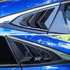 2X Sport Style Carbon Fiber Print Quarter Window Scoops Louvers for Honda Civic Sedan 2016 2017 2018 2019 2020