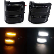 Xinctai Switchback LED Side Mirror Marker Light Turn Signal Lamp for 2008 to 2016 Ford F250 F350 F450 F550 Super Duty Pickup Truck, Smoke Lens/Clear Lens (Smoke Lens)