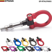 EPMAN Japan Model Car Auto Trailer Tow Hook Triangle Ring Eye Front Rear Aluminum For Honda FIT 04 (Red)