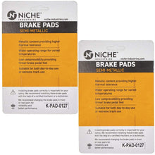 NICHE Front Left/Right Brake Pad Set For Yamaha 2HC-25805-00-00 Semi-Metallic 2 Pack