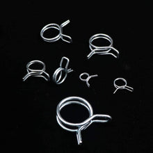 85 Pcs Double Wire Fuel Line Hose Tubing Spring Clips Clamp Assortment Kit for Motorcycle ATV(7 Size 6.7/9/11/13/16/18mm)