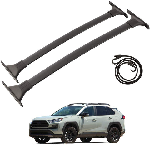 Tuntrol Cross Bars Fit for Toyota RAV4 2019 2020 2021 Adventure and TRD Off-Road Cargo Luggage Roof Rack