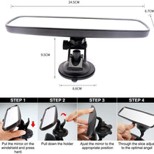 Anti-glare Rear View Mirror, Universal Car Truck Interior RearView Mirror ANTI GLARE Suction Cup Blue Mirror