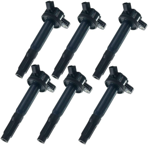 A-Premium Ignition Coil Pack Replacement for Ford Escape Fusion Mercury Mariner Milan Mazda Tribute Lincoln Zephyr V6 3.0L 6-PC Set