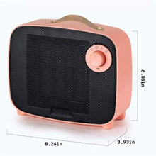 Zyyqt Small Desktop Heater, Small Solar Heater, Household Energy-Saving Mini Bathroom, Hot Air Heater, Desktop Heater (Color : Pink)