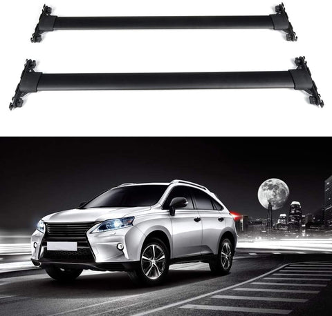 ECCPP Roof Rack Cross Bar Roof Rack Cross Bars Luggage Cargo Carrier Rails Fit for Lexus RX350/for Lexus RX450h 2010 2011 2012 02013 2014 2015,Aluminum Roof Mounted Roof Rack Cross Bar Set