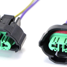 iJDMTOY (2) OEM H11 H8 Female Adapters Wiring Harness Sockets w/ 4-Inch Wire Pigtails For Headlights or Fog Lights Use