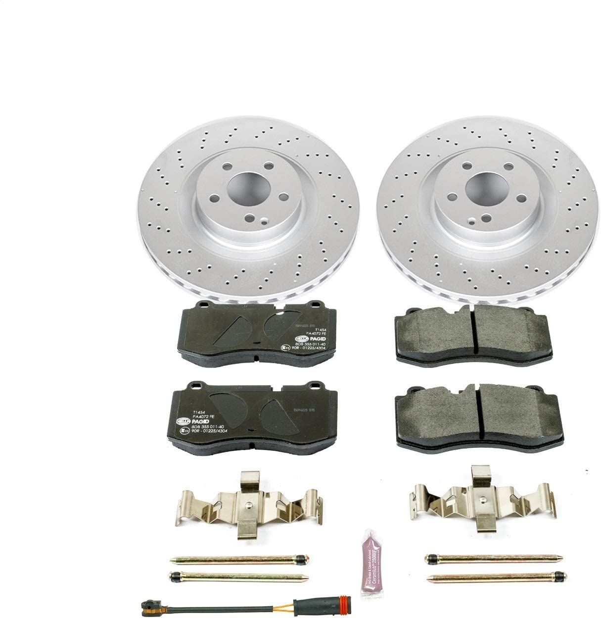 Power Stop ESK6755 Front Euro-Stop Brake Kit Mercedes