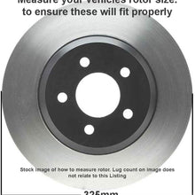 Detroit Axle - Pair (2) Rear Disc Brake Kit Rotors w/Ceramic Pads w/Hardware & Brake Kit Cleaner & Fluid - 3/4" Thick, 325MM IN DIAMETER - For 01-06 Chevy Silverado 1500 SINGLE PISTON MODELS