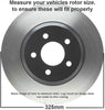 Detroit Axle - STANDARD DUTY 325mm Front Disc Brake Kit Rotors w/Ceramic Pads w/Hardware & Brake Kit Cleaner & Fluid for 2011-2012 Ford Explorer - [2013-2018 Ford Explorer BASE Models Only]