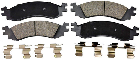 PT Auto Warehouse PT1158 - Ceramic Disc Brake Pad Set - Front