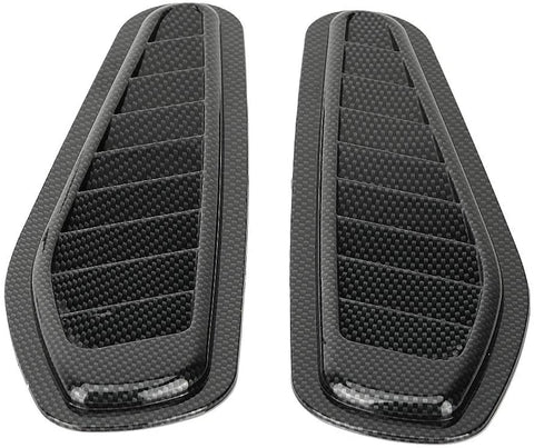 iFCOW Air Flow Intake Cover Car Air Flow Intake Decorative Scoop Hood Cover Universal (2pcs)