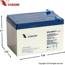 Vision HPS12-52WFR Battery