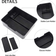 BASENOR Tesla Model 3 Model Y Center Console Organizer Tray Accessoies with Coin and Sunglass Holder for Tesla Model 3 Tesla Model Y