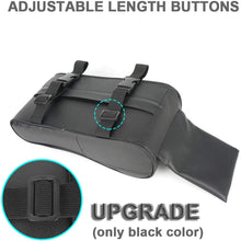 GSPSCN Center Console Armrest Pad Soft Memory Foam Pu Leather with Storage Pockets Seat Cushion (Black)