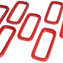 Opall Front Grill Grille Inserts ABS Grill Guard Cover Trim for Jeep Renegade 2015 2016 2017 2018(Red 7PCS)…