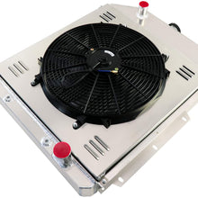CoolingCare All Aluminum 4 Row Radiator+ Fan Shroud w/Relay Kits for 1942-1952 Ford F1 F2 F3 Pickup Trucks V8
