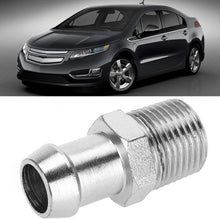 Aramox Water Pump Heater Hose Fitting Chrome Steel 1/2" NPT TO 3/4" BARB SBC BBC SBF A1