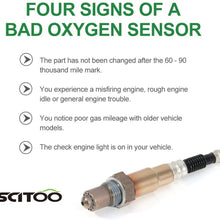 SCITOO Oxygen Sensor O2 Rear Downstream SG1170 fit 2000-2006 VW Golf 1999-2005 VW Jetta 2001-2005 VW Beetle