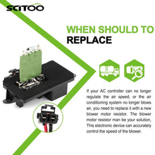Blower Motor Resistor Switch Air Conditioning Heater Fan HVAC SCITOO Regulator fit for 2002-2003,2005 Chevrolet Avalanche 1500/2002,2005 Chevrolet Avalanche 2500