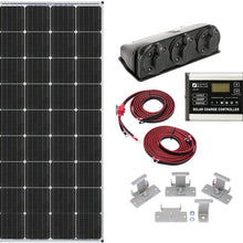 Zamp solar 170-Watt Solar RV Battery Charger Kit. Panel Expandable, Rugged, US Made Complete Solar Kit
