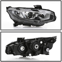 ACANII - For [Halogen Model] 2016 2017 2018 Honda Civic LED DRL Projector Headlight Headlamp Replacement Passenger Side