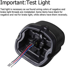 NTHREEAUTO Smoked LED Rear Tail Light Motorcycle Taillights Brake Driving Compatible with Harley Dyna Road King Electra Glide Street Bob Touring