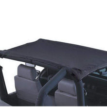 RAMPAGE PRODUCTS 92815 California Brief Soft Top for 1992-1995 Jeep Wrangler YJ, Black Denim
