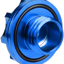 Engine Oil Filler Cap, Car Engine Oil Cap Cover Replacement Accessories fit for Honda B16 B18 B20 K20 K24 BK (Blue)