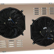 ALLOYWORKS 3 Row Aluminum Racing Radiator+Shroud+Fan+Thermostat Fits for 1973-1991 Chevy Pickup Truck C/K C10 C20 C30 K10 K20