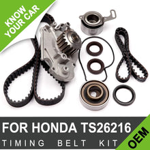 Scitoo TBK216WP Fits 92-96 Honda Prelude Si SE 2.3L 2.3 H23A1 Timing Belt Kit Water Pump
