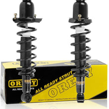 OREDY Rear Pair Complete Shocks Struts Coil Spring Assembly Kit Compatible with Toyota Corolla/Matrix and Pontiac Vibe FWD 2003 2004 2005 2006 2007 2008#171373L 171373R 15371 15372
