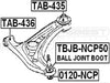 FEBEST TAB-435 Control Arm Bushing