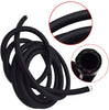 labwork Fuel Oil Gas Line Hose 5 Feet Black AN-4/AN-6 (Equivalent Tube Size Nominal OD 0.25/0.375 inch Hose ID 0.2/0.34 inch) Nylon/Stainless Steel Braided (an-4)