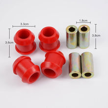 Front Upper Control Arm Urethane Bushing Kit 1988-1991 1989 1990 Replacement For Honda CIVIC CRX EF Red Part # 8-209