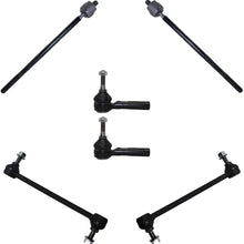 Detroit Axle Front Inner Outer Tie Rods + 9.86" Sway Bar Links Replacement for Chevy Cobalt HHR Pontiac G5 [with RPO-FE5 Performance/Handling Suspension] - 6pc Set
