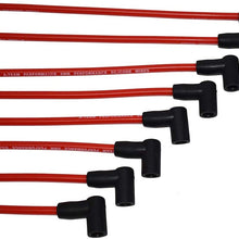 A-Team Performance 8.0 mm Double-Layer Red Silicone Spark Plug Wires BBC Big Block Compatible with Chevy Chevrolet GMC Straight Boot Wires 396, 402, 427, 454, 502, 572