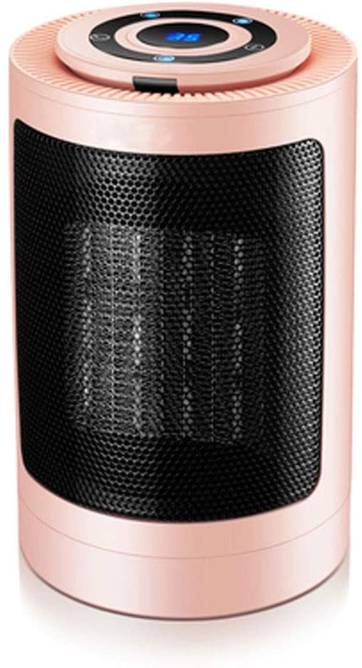 Zyyqt Desktop Heater，1500W Household Ceramic Electric Space Heater with Thermostat and Safety Protection, PTC Ceramic Heater, 3 Modes (Color : Pink, Size : B)