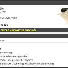 Radiator Coolant Overflow Expansion Tank with Sensor and Level Switch - Compatible with 2003-2007 Saturn Ion