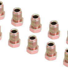 ECCPP Standard SAE Bubble Flare Brake Line Fittings Nuts Assortment 3/16" or 4.7 MM Tubing Kit Set