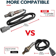 KAX 234-4048 Oxygen Sensor, Original Equipment Replacement 250-24137 Heated O2 Sensor Air Fuel Ratio Sensor 1 Sensor 2 Upstream Downstream 1Pcs